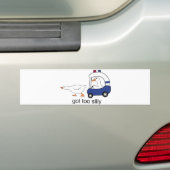 Te Gekke Funny Goose Police Humor Bumpersticker (Op auto)