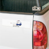 Te Gekke Funny Goose Police Humor Bumpersticker (Op Truck)