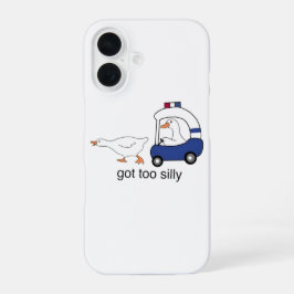 Te Gekke Funny Goose Police Humor iPhone 16 Hoesje