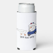 Te Gekke Funny Goose Police Humor Seltzer Blikjeskoeler (Seltzer Voorkant)