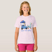 Te Gekke Funny Goose Police Humor T-shirt (Voorkant volledig)