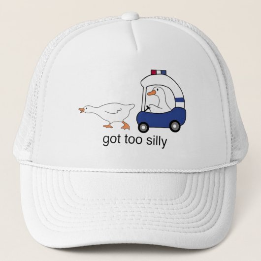 Te Gekke Funny Goose Police Humor Trucker Pet (Voorkant)