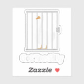 Te Gekke Funny Goose Pun Humor voor Animal Lov Sticker (Vel)