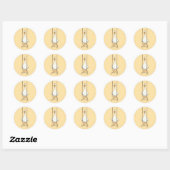 Te Gekke Gans Geworden Ronde Sticker (Vel)