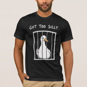 Te Gekke Gans T-Shirt Grappige Meme Eend