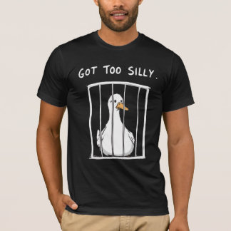 Te Gekke Gans T-Shirt Grappige Meme Eend 