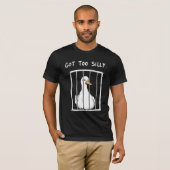 Te Gekke Gans T-Shirt Grappige Meme Eend  (Voorkant volledig)
