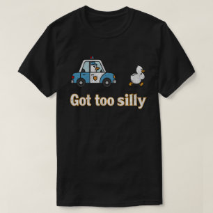 Te gekke grappige ganzenwoordspeling humor meme t-shirt