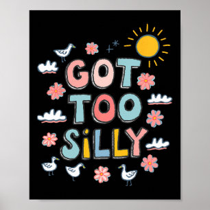 Te Gekke Grappige Meme Duck Goose Lover 100 dagen Poster