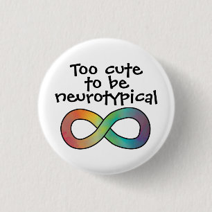 Te geschikt om neurotypische autisme-acceptaties t ronde button 3,2 cm