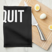 Te geschikt voor fitness Funny Quottes Black White Theedoek (Quarter Fold)