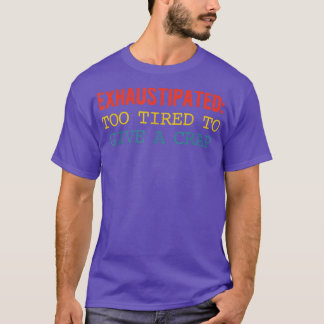 Te gespannen om een krap te geven t-shirt