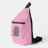 Te gezegend om gestrest te zijn - Christelijk Sling Bag (Rechterhoek)