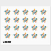 Te gezegend om gestrest te zijn ster sticker (Vel)