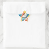 Te gezegend om gestrest te zijn ster sticker (Tas)