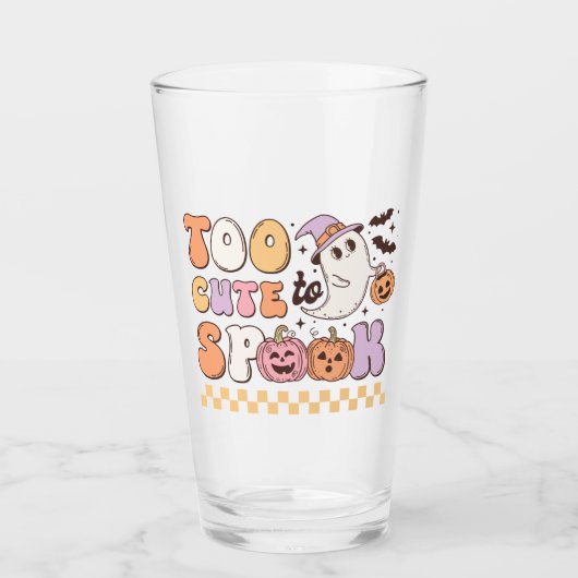 Te gif aan Spook Halloween Glas (Voorkant)