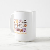 Te gif aan Spook Halloween Koffiemok (Voorkant links)