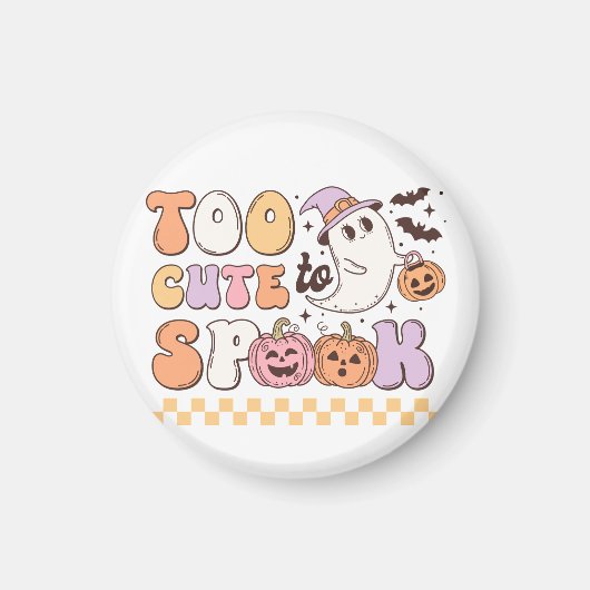 Te gif aan Spook Halloween Magneet (Voorkant)