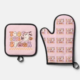 Te gif aan Spook Halloween Ovenwant & Pannenlap Set