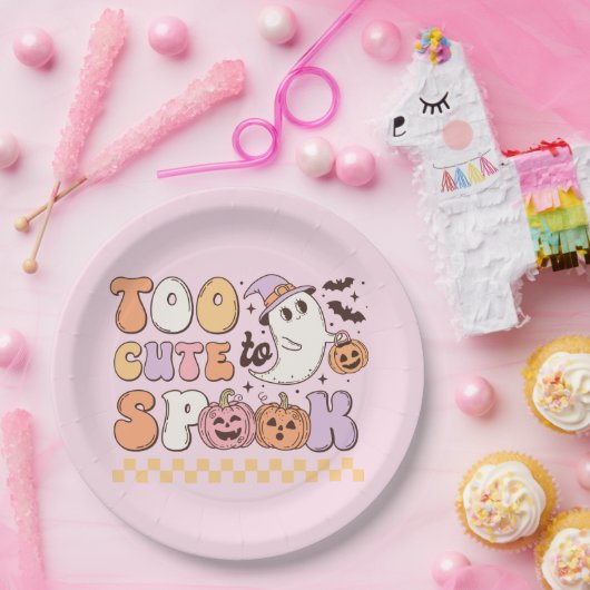 Te gif aan Spook Halloween Papieren Bordje (Feest)