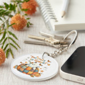 Te gif aan Spook Halloween Sleutelhanger (Voorkant Rechts)