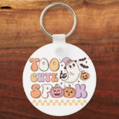 Te gif aan Spook Halloween Sleutelhanger (Voorkant)