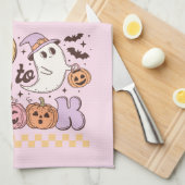 Te gif aan Spook Halloween Theedoek (Quarter Fold)