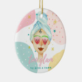 Te glam om een dam te geven.. keramisch ornament (Rechts)