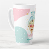 Te glam om een dam te geven.. latte mok (Linkerhoek)