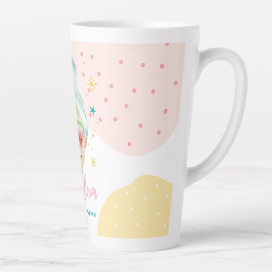 Te glam om een dam te geven.. latte mok (Rechts)