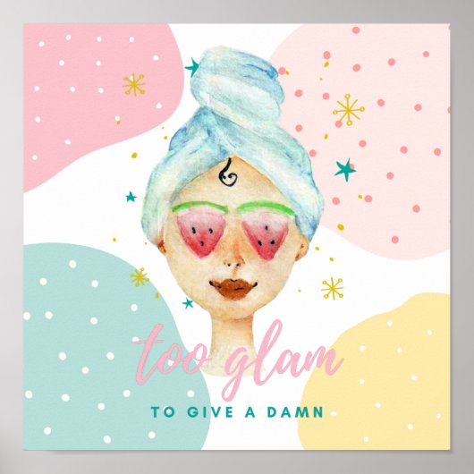 Te glam om een dam te geven.. poster (Voorkant)