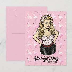 Te glamour om een kudde te geven 🦩 briefkaart