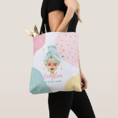Te glamoureus om een grapje te maken Grappige Cute Tote Bag (Dichtbij)