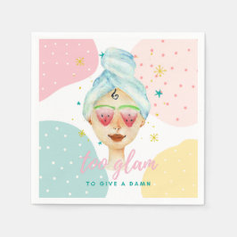 Te glamoureus om een lol grappig mooi meme meisje servet