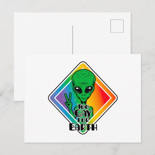 Te grazen voor de aarde briefkaart (Voorkant / Achterkant)