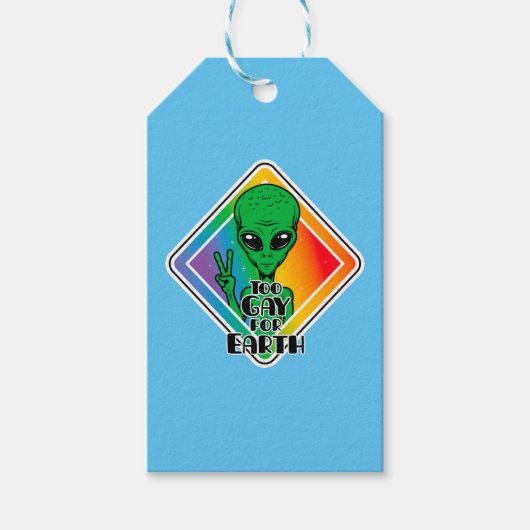 Te grazen voor de aarde cadeaulabel (Voorkant)