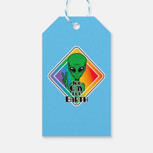 Te grazen voor de aarde cadeaulabel (Achterkant)