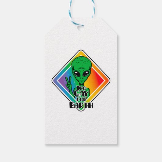 Te grazen voor de aarde cadeaulabel (Achterkant)