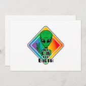 Te grazen voor de aarde feestdagenkaart (Voorkant / Achterkant)