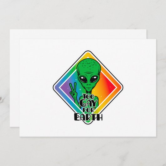 Te grazen voor de aarde feestdagenkaart (Voorkant / Achterkant)