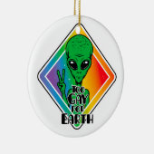 Te grazen voor de aarde keramisch ornament (Rechts)