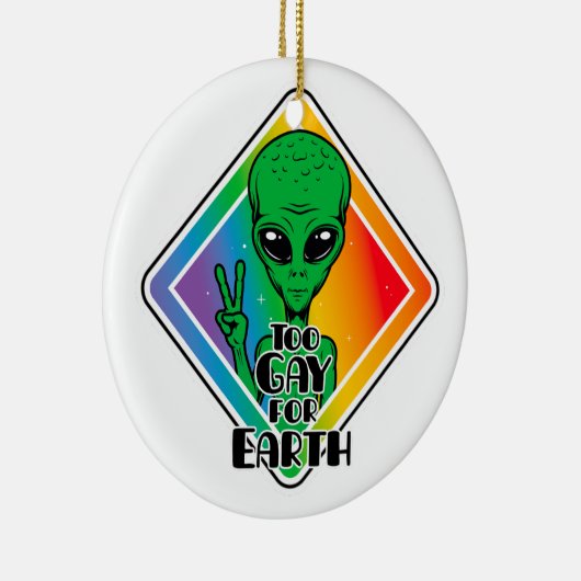 Te grazen voor de aarde keramisch ornament (Rechts)