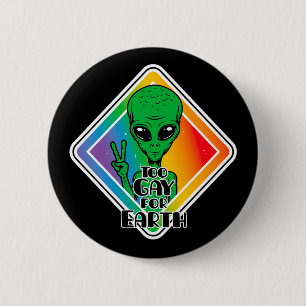 Te grazen voor de aarde ronde button 5,7 cm