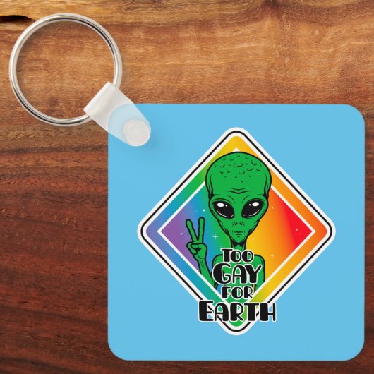 Te grazen voor de aarde sleutelhanger (Voorkant)