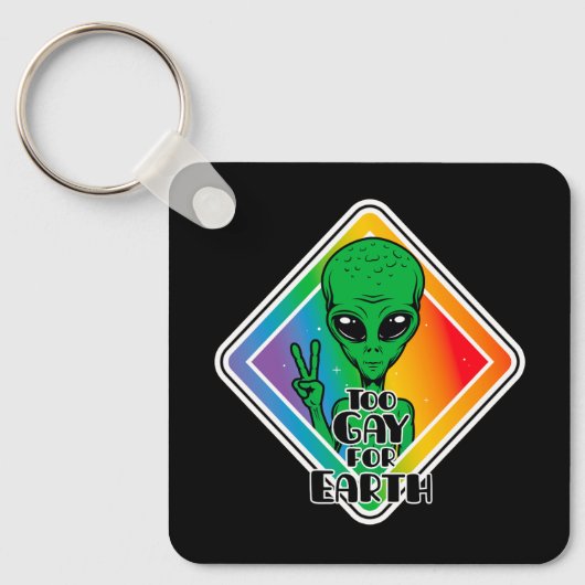 Te grazen voor de aarde sleutelhanger (Voorkant)