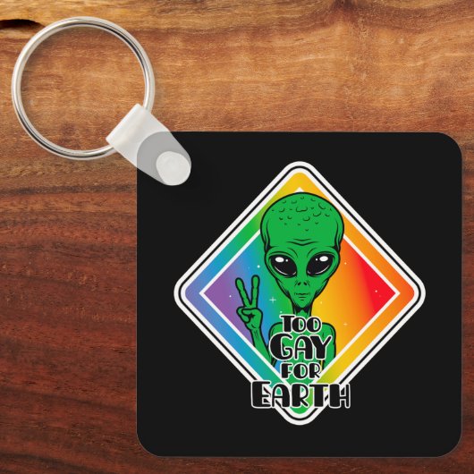 Te grazen voor de aarde sleutelhanger (Voorkant)