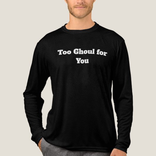 Te griezelig voor jou Tri-Blend shirt (Voorkant volledig)