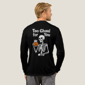 Te griezelig voor jou Tri-Blend shirt (Achterkant)