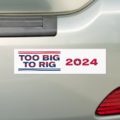 TE GROOT OM 2024 OP TE STELLEN BUMPERSTICKER (Op auto)