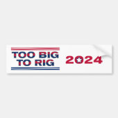 TE GROOT OM 2024 OP TE STELLEN BUMPERSTICKER (Voorkant)